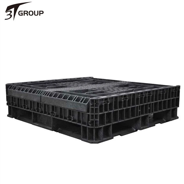 Cheap 45 x 48 x 34 Heavy-Duty Collapsible Bulk Container 2 Doors